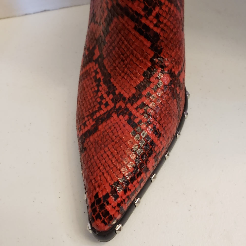 Charles David Dodger Red Snake booties Size 9.5 - Picture 5 of 11